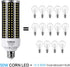 2 Pack LED Corn Light Bulb, 500W Equivalent, 5000 Lumen, 6500k Cool Daylight White, Large Area Bulb for Outdoor/Indoor