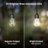 S14 Bulbs, 2200K 140 Bulbs, 15,000-Hour S14HO/822/FIL/12, 12 Pack Feit Electric LED Filament Light High Output, Warm