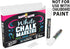 CHALKY CROWN Liquid Chalk Marker Pen, White Dry Erase Marker for Chalkboard Signs, Windows, 10 Pack