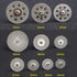 Oudtinx 10PCS 1/8" Diamond Cutting Wheel Blades Set Compatible with Dremel Rotary Tool
