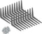 Wideskall Metal 5" x 6" inch Wall Corner Angle Shelving Shelf Brackets, Grey,