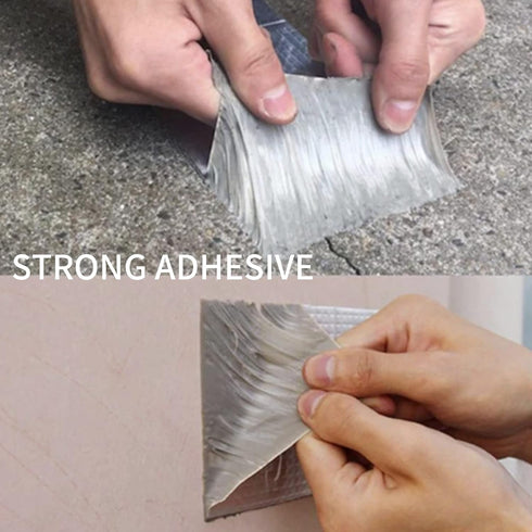 ADHES Butyl Tape Waterproof, 4 inch x 16 feet, Aluminum Foil Tape for RV Repair, Window, Boat and Pipe Sealing