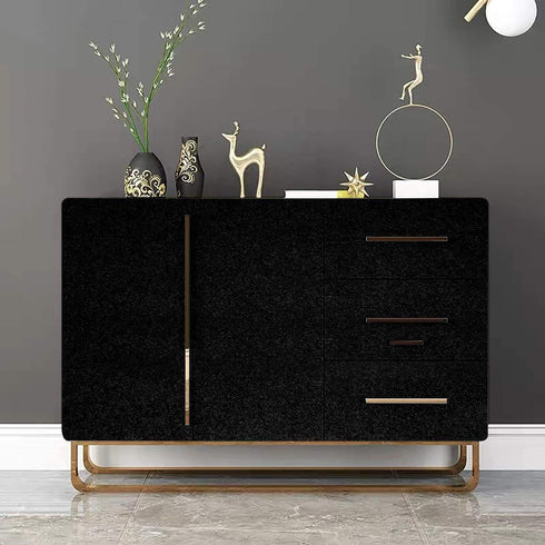 Glossy Black Contact Paper - Shiny Peel and Stick Wallpaper for Kitchen Cabinets, 15.8" 118.1"