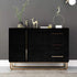 Glossy Black Contact Paper - Shiny Peel and Stick Wallpaper for Kitchen Cabinets, 15.8" 118.1"