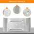 Downspout Adapter Gutter Pipe Clip Hidden Bracket Set of 2, 3x4, White