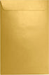 LUXPaper 6 x 9 Open End Envelopes | Peel & Press | Gold Metallic | 80lb. Text | 50 Qty