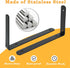 Support,10x6x1.2 Inch Upgraded(Pack 4) Alise Floating Shelf Brackets,Black Bracket for Shelves Heavy Duty L Wall