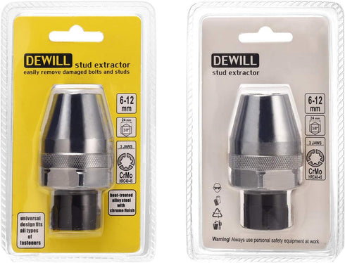 Broken Bolt Remover, Stud Extractor Tool for 1/4-Inch to 1/2-Inch Rounded Studs