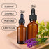 Eternal Moment 1 oz Eye Dropper Bottles (48 Pack), 30ml Amber Glass with Glass Eye Dropper for Essential Oils