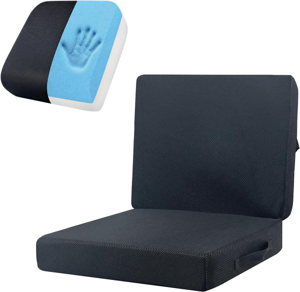 Thick Booster Car Seat with Back, Seat Cushion for Tailbone Pain Relief,