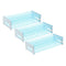PATIKIL 40 Holes Test Tube Rack, 3 Pcs Detachable Holder for 18mm Dia Tube, Blue