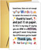 Supoeguk Lovely Thank You Card for Friend, Appreciation Card for Boss Coworker, Poem