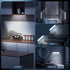 10inch 2 Pack 5 Dimmable Closet Counter MCGOR Under Cabinet Lighting, Rechargeable Motion Sensor Light Indoor, Levels