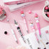 Whaline 12 Sets Cow Print Beadable Pens, DIY Pens with Milk Cow Shaped Beads for Students Office Gifts