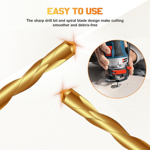 50PCS 5/32 Inch Set Drywall Router Bits Cutting & Cutout Tool with Spiral Guide | Includes Brocas para Drywall, Drywall