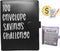 PIN&WEI 100 Envelope Challenge Binder, Budget Planner Book with Cash Envelopes for Savings Challenges