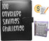 PIN&WEI 100 Envelope Challenge Binder, Budget Planner Book with Cash Envelopes for Savings Challenges
