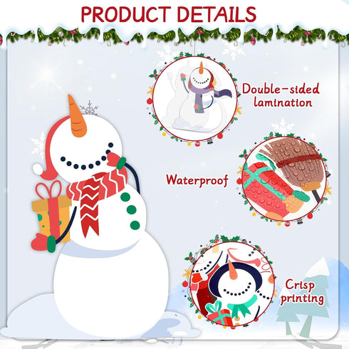 Winter Bulletin Board Decoration Set, Holiday Paper Cutouts for Christmas Classroom Decorations