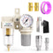 TAILONZ PNEUMATIC 1/4 Inch NPT Air Tool Compressor Filter Combo, Pressure Regulator with Gauge AF2000+AR2000