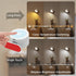 Deyagoo 2PACK 3 3 360? Romote LED Wall Sconce - Rechargeable Wall Light, Colors & Brightness Levels, Magnetic Rotating