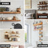 verkelly 4 8 10 Inch Pcs Shelf Brackets, x Heavy Duty Metal Wall Corner Angle Shelving for Wall Hanging Shelves