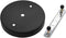 binifiMux 2-Pack 4.7" 120mm x 20mm Black Lamp Holder Ceiling Canopy Kit