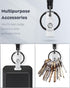 Uniclife Retractable Keychain - Heavy Duty Badge Holder with Strong ABS Casing and 31.5 Inch Steel Wire Rope