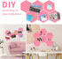 Hexagon Felt Cork Board Tiles, 6 PCS Self Adhesive Bulletin Boards, Wall Decor Stickers Set for Office Home School