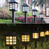 8 Pack Outdoor Solar Powered LED Garden Lights Landscape Lighting Waterproof Stake Path Lights for Patio Yard Backyard