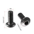 uxcell M4 x 10mm Black Alloy Steel Hex Bolt Socket Head Cap Screws - 100 Pcs