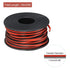 MECCANIXITY 26 Gauge 2 Conductor Parallel Silicone Wire, 26AWG Stranded Tinned Copper Wire Spool 10m