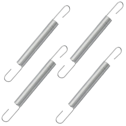 DZBQ 4 Pack 4 Inch 540183#61 Mechanical Extension Springs with Hook Ends, Steel