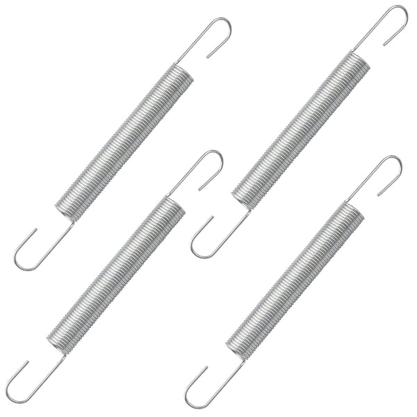 DZBQ 4 Pack 4 Inch 540183#61 Mechanical Extension Springs with Hook Ends, Steel