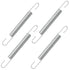 DZBQ 4 Pack 4 Inch 540183#61 Mechanical Extension Springs with Hook Ends, Steel
