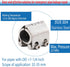 Pipe Repair Clamp for 11/4inch OD (32mm-35mm), Emergency Leak Sealer for Copper, Plastic, Galvanized Pipes