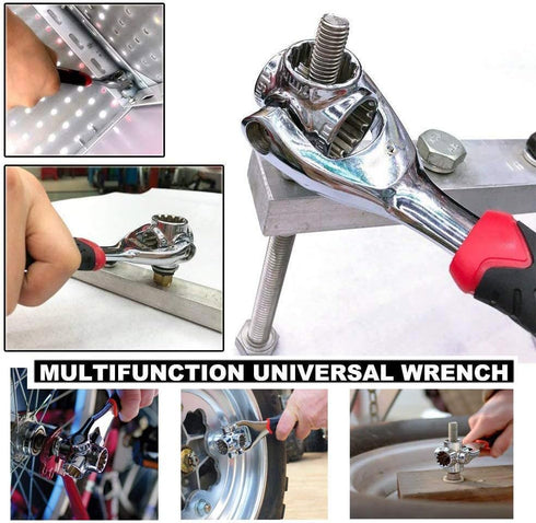 Universal Wrench 48 in 1 Multifunction Socket Wrench Tool with 360 Degree Rotating Head