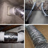 LLPT Aluminum Foil Tape 2 Inches x 70 Yards (210 Feet) 3.6 Mil Industrial Grade Heavy Duty Adhesive HVAC Sealing Patching Hot Cold Air Duct Tape for Pipe Metal Repair (A2210)