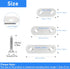 40 Pcs Stainless Straight Bracket (1.57*0.63 inch) Flat Straight Braces, Metal Fixed Connecting Plate, Can be Used to Repair Furniture, Bookcase, Table,Chair legs, Beds Etc. with 80 Pcs 304 SS Screws