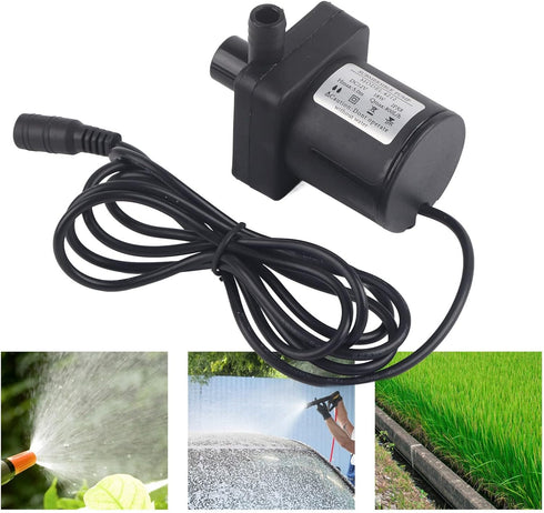 DC 12V Brushless Centrifugal Water Pump, Submersible Sump Pump Circulation Pump, 18W 700L/h