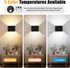 Yochoice 6000mAh 3 2-Pack Motion Sensor Wall Sconces with Remote Control, Black Wireless Touch Control Rechargeable