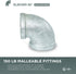 HNOM0034 Galvanized Malleable Pipe Fitting, 0.75 Inch