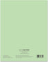 BookFactory Student Lab Notebook, 8.5" x 11", Scientific Grid Format, 50 Pages, Green Cover, 10 Pack (LAB-050-7GSS)