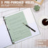 PerKoop 12 Pack Lined Paper, 600 Sheets Wide Ruled 8 x 10.5 Inch, 3 Hole Punched Notebook Paper