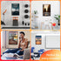 Motivational Wall Decor, Positive Affirmations, Set of 6 Inspirational Posters for Office Decor