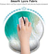 Ergonomic Mouse Pad with Wrist Support, Beach Style Memory Foam Mouse Pads, Cute Office Accessories Decor, Pain Relief