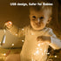 KOBWA 2025 Bottle Lights with Cork, USB Rechargeable Wine Bottle Light Battery Operated Jars Fairy Lights, Upgraded