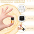 200 2 ml Lallisa Pcs Glass Vials with Screw Black Caps Plastic Stoppers, Leak-proof Clear Small Sample Vials Bulk