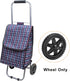 5 Inch, 4 Pack uxcell Shopping Cart Wheels Replacement Rubber Foaming Shopping Bag Trolley Wheel Repair for Folding