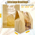 BIUBIU 16x10x5 inch Packaging 50Pcs Extra Large Paper Bread Bags for Homemade Bread with Window & Sticker for XL