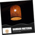 2pcs PRETYZOOM Rustic Bamboo Lampshades Woven Pendant Light Covers Lightweight and Household Lamp Shades for Table